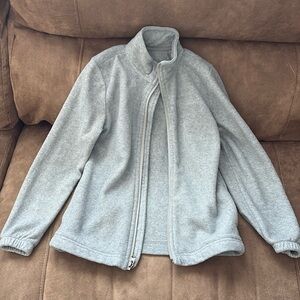 Boys Magellan gray fleece jacket
